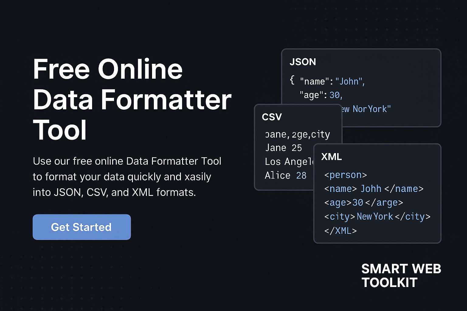 Online Data Formatter Tool - Beautify JSON, XML, CSV & More